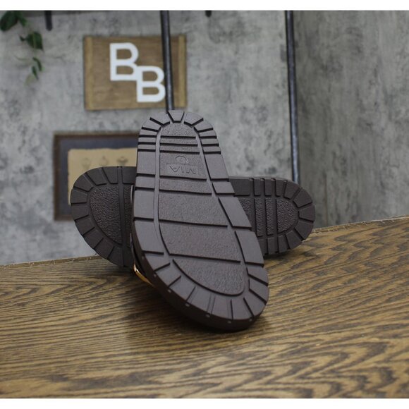 NWT Mia Womens Gen Double Buckle Flat Sandals GS1488501 Coffee Brown 7M - Picture 6 of 8